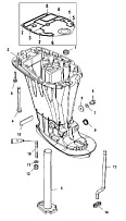 Корпус карданного вала 4-Х ТАКТНОГО ПЛМ MERCURY 30 Серийный номер от 0T409000 до 1B226999