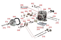 Двигатель мотобкусировщика IRBIS МУХТАР-15 (2018 г.) (с реверсом) (часть 6)