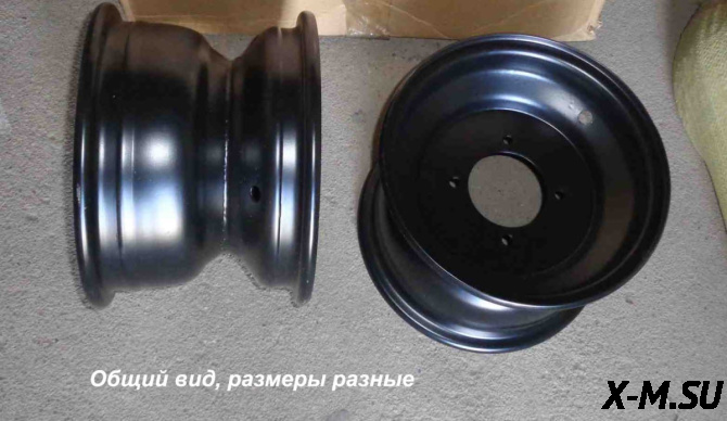 Диск  6 перед/задний, черный, штампованный SCOUT для ATV