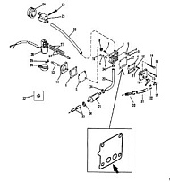 Топливный насос (Use With 90 Degree Ceck Valve) 2-Х ТАКТНОГО ПЛМ MERCURY 75 Серийный номер от 9589039 до 9793576