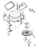 Ручной стартер 2-Х ТАКТНОГО ПЛМ MERCURY 55 Серийный номер от 0G590000 до 0G760299